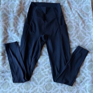 High-Waisted Navy Leggings